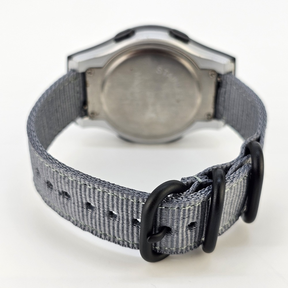 Bowflex‎ Digital Fitness Men's Watch 42MM New Gray Canvas Bands New Battery - Picture 9 of 13